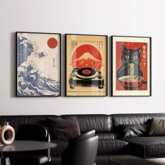 Set de 3 cuadros Japon - 208/83/118 - comprar online