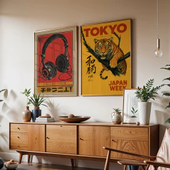 Set de 2 Cuadros Japon Vibes - comprar online