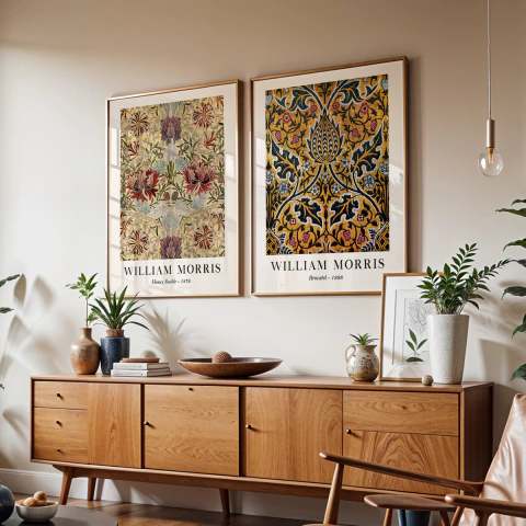 Set de 2 Cuadros William Morris 01 - comprar online