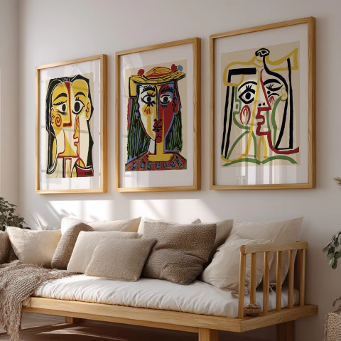 Set de 3 Cuadros Picasso 01 - comprar online