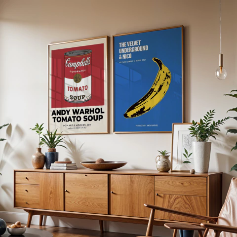 Set de 2 Cuadros Andy Warhol 02 - comprar online