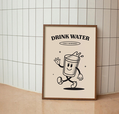 Cuadro Drink Water (Black)
