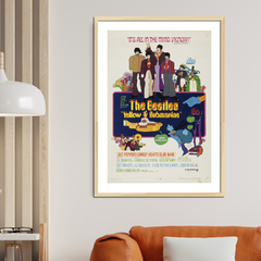 Cuadro Poster Yellow Submarine Retro