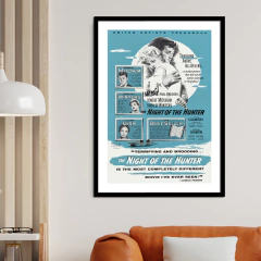 Cuadro Poster La Noche del Cazador - Charles Laughton