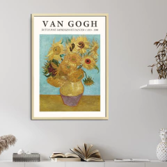 Cuadro Poster Los Girasoles