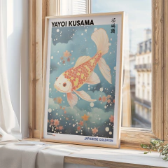 Set de 3 cuadros Yayoi Kusama Inspiracion 65/66/67 - Oz Cuadros Decorativos
