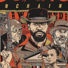 Cuadro Ilustracion Django Unchained - Quentin Tarantino - comprar online