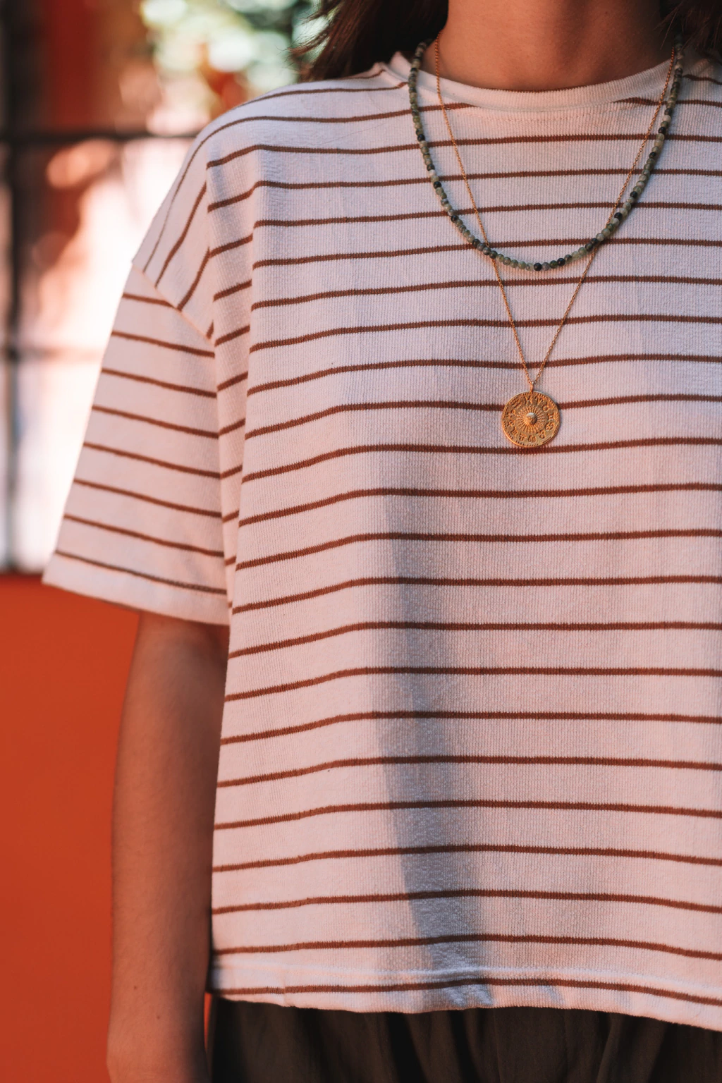 Reme con rayitas beige