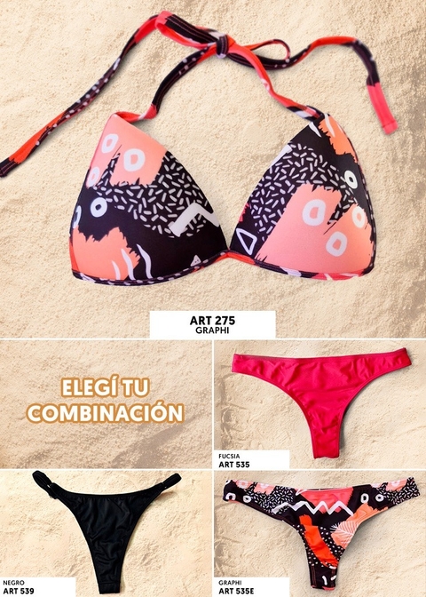 J275 CORPIÑO TRIANGULO SOFT ESTAMPADO
