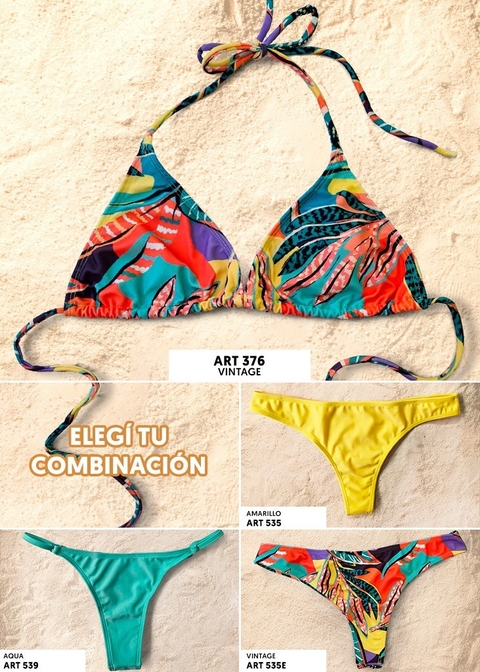 J376 CORPIÑO TRIANGULO ESTAMPADO