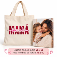 Dia de la Madre, cuadro de 25x35 + Tote bag estampada - comprar online