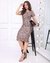 Vestido Tubinho Evangélico Midi Casual Animal Print - Felipa - comprar online