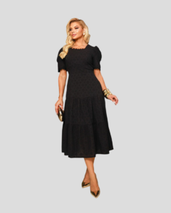 Vestido Midi Lase 100% Algodão Forrado - Lais - comprar online