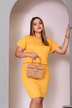 Vestido Blusado Amarelo - 50329AN