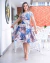 Vestido Godê Estampado Midi - Virginia