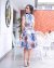 Vestido Godê Estampado Midi - Virginia - Virtuosa Boutique • Moda Evangélica