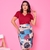 Conjunto Evangélico Saia Secretária Blusa Feminina Marsala - Matilde - comprar online