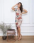 Vestido Evangélico Tubinho Social Midi Estampado - Patricia - comprar online