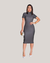 Vestido Evangélico Tubinho Manga Curta Gola Alta - Jeane - comprar online