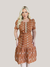 Vestido Midi Lase 100% Algodão Forrado - Amora - comprar online