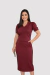 Conjunto Saia e Blusa no Ana Ruga Trabalhado Marsala - Mavie - comprar online
