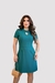Vestido Evasê Casual Malha Montaria Verde - Nubia - comprar online