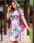 Vestido Evangélico Godê Midi Floral - Gina
