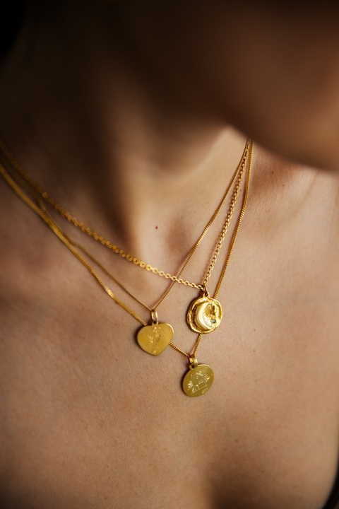 COLLAR •ALIADO PODEROSO ORO• CADENA FINITA