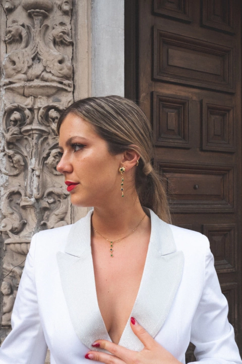 AROS •CONSTELACION• VERDE Y AZUL BRONCE - buy online