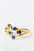 ANILLO •CORAZONADA• AZUL ORO - comprar online