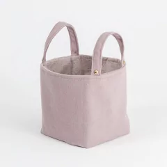 Cachepô Suede Rosa Antigo - comprar online