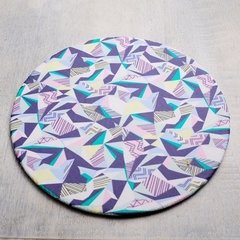 sousplat geométrico-sousplat mdf-sousplat tecido