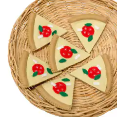 Kit Pizza Marguerita de feltro - A Casa da Vó Bisa Decoração e Presentes