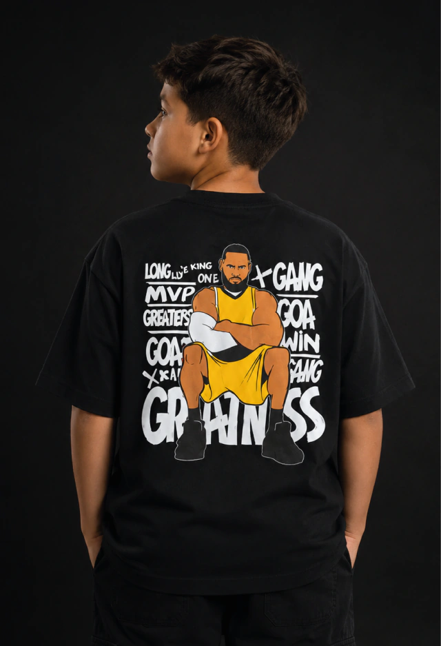 REMERA LEBRON BLACK (niño)