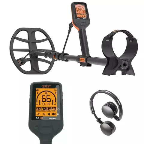 Detector de metales Quest X10 IDmaxX sumergible bateria litio Nueva versión