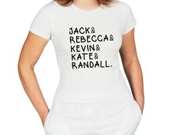 Camiseta This Is Us Nomes - Camisetas Cats