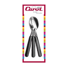 Cucharita Mango Plástico Blíster x3 Carol