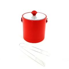 Hielera Roja Con Pinzas Ice Buket