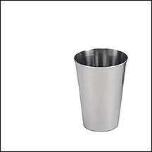 Vaso Apilable 250cc x12 Acero Inoxidable Acermel