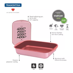 Asadera Teflón Antiadherente 34 cm My Lovery Kitchen Tramontina - tienda online