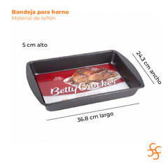 Bandeja Teflón Alta Horno 36.8x24.3x5 Cm Axen - comprar online