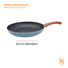 Batería De Cocina Areia Colores 5 Piezas Antiadherente Carol