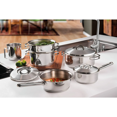 Batería Cocina Acero 4 Piezas Solar Tramontina - Bazar Colucci