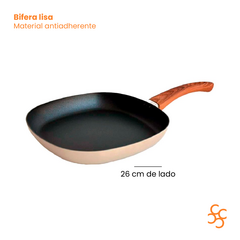 Bifera lisa antiadherente 26x26 Carol - comprar online