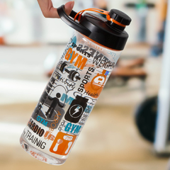 Botella deportiva plástico Gym 750cc Herevin - Bazar Colucci