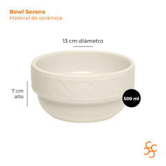Bols Serena Cream 500 Ml Cerámica Walplo - comprar online