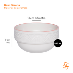 Bols Serena Sweet 500 Ml Cerámica Walplo - comprar online