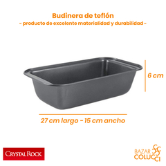 Budinera Teflón 27 Cm X 15cm Antiadherente - comprar online