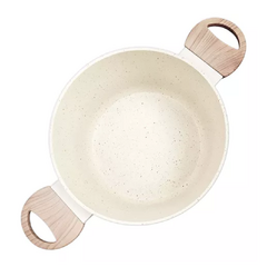 Cacerola Aluminio Antiadherente Inducción Beige Carol - comprar online