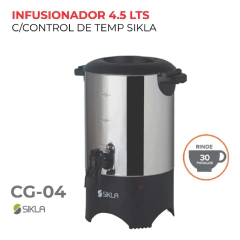 Cafetera Acero Inoxidable CB-04 4.5 Litros Sikla - comprar online
